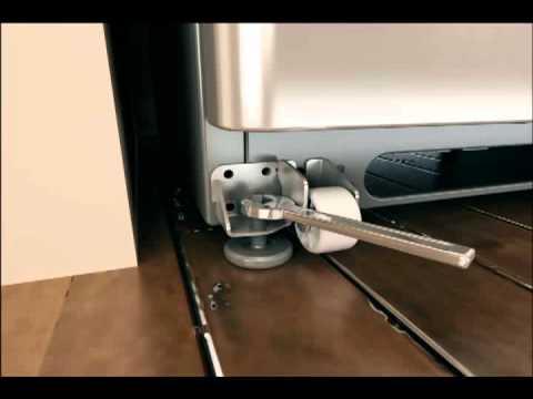 Align & Level Doors on French Door Refrigerator with Non-Adjustable Rollers - YouTube
