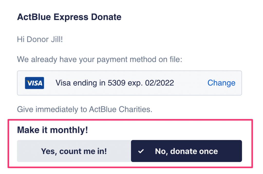 I didn't mean to make a recurring donation, what do I do? | ActBlue Support