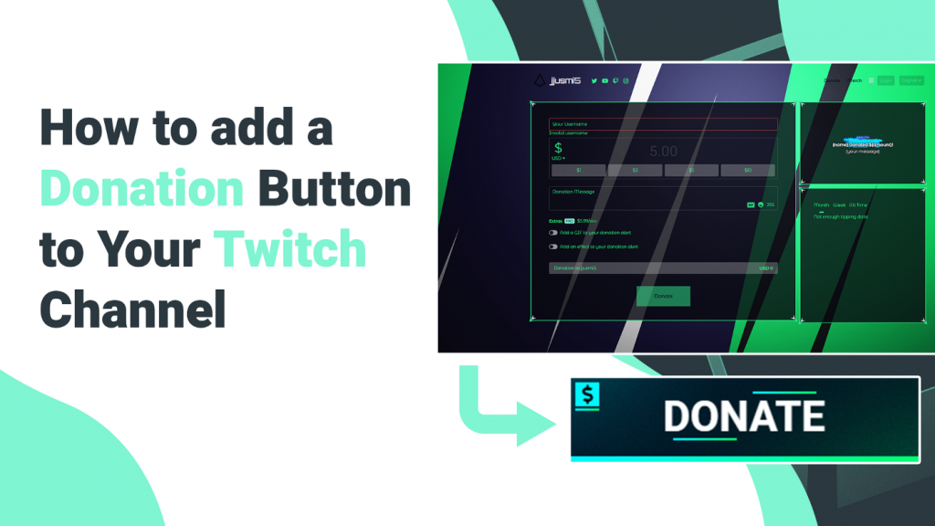 How to add a Donation Button on Your Twitch Channel | by Ethan May | Streamlabs Blog