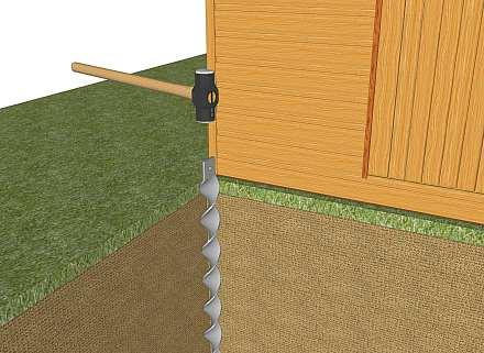 How to properly anchor a garden shed | Dirtbolt