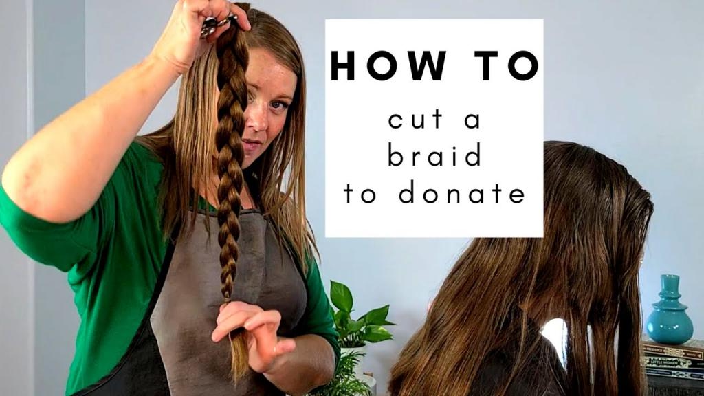 How to Cut Off a Hair Braid Properly to Donate to Charity - YouTube