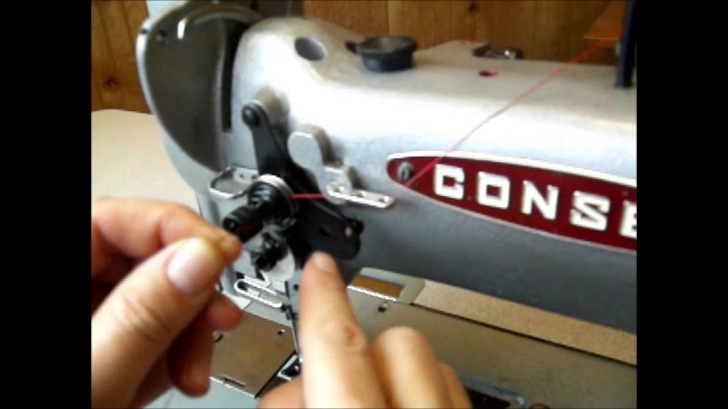 Threading Industrial Sewing Machine the Right Way Consew 226 Walking Foot - YouTube