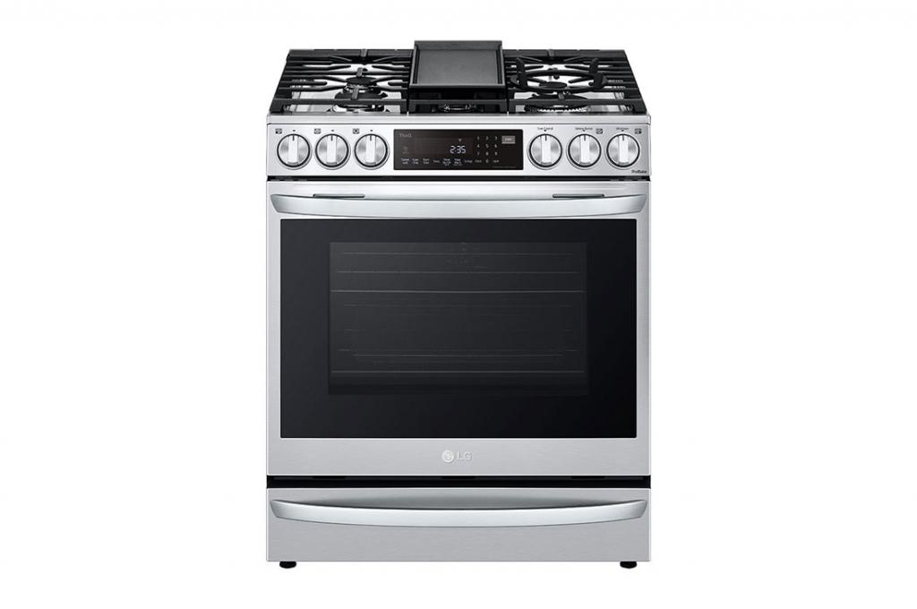 LG LSGL6337F: 6.3 cu ft. Smart wi-fi Enabled ProBake Convection® InstaView® Gas Slide-In Range with Air Fry | LG USA