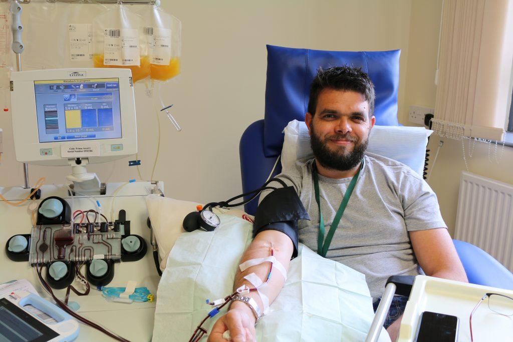 Platelet donor calls on others to join him in the fight against Blood Cancer - Welsh Blood Service