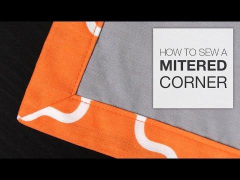How to Sew a Mitered Corner - YouTube