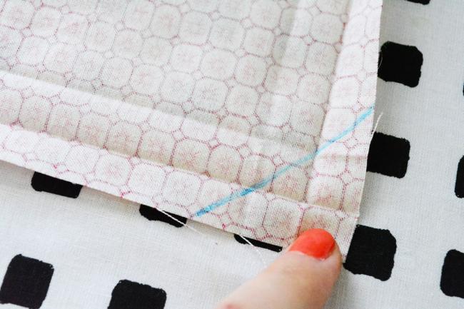 How to sew mitered corners | Colette Blog