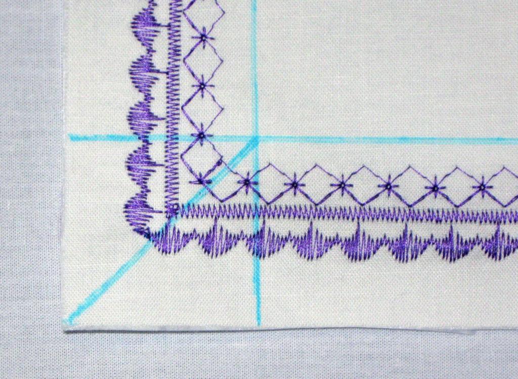 How to Turn Corners with a Decorative Stitch | Sewing techniques, Sewing machine stitches, Sewing