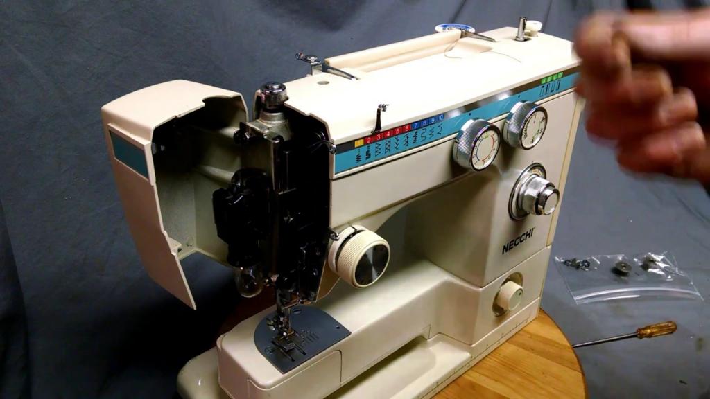 How to Thread Necchi 535FA 535 534FB 534 Sewing Machine and Bobbin Case - YouTube