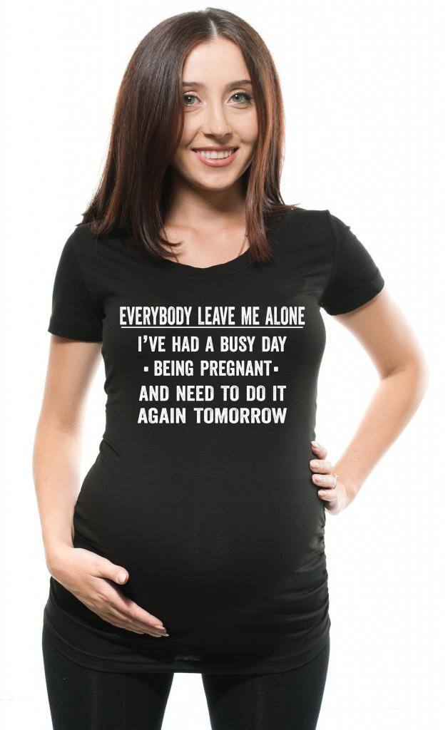 Funny Maternity Shirt Funny Pregnant Shirt Leave Me Alone | Etsy
