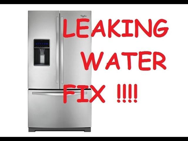 Whirlpool refrigerator repair- ice in freezer- water on floor Fix Maytag, Kithcenaid, Kenmore - YouTube