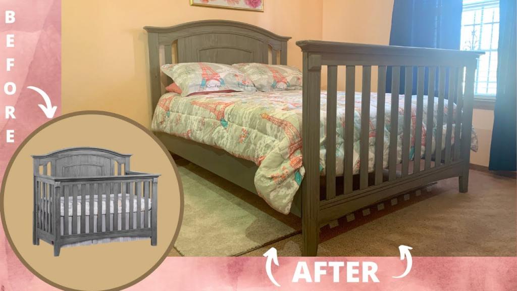 How to convert a crib into a full size bed. - YouTube