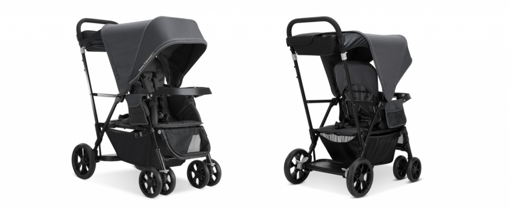 Amazon.com : Joovy Caboose UL Sit and Stand Tandem Double Stroller, Jet : Baby