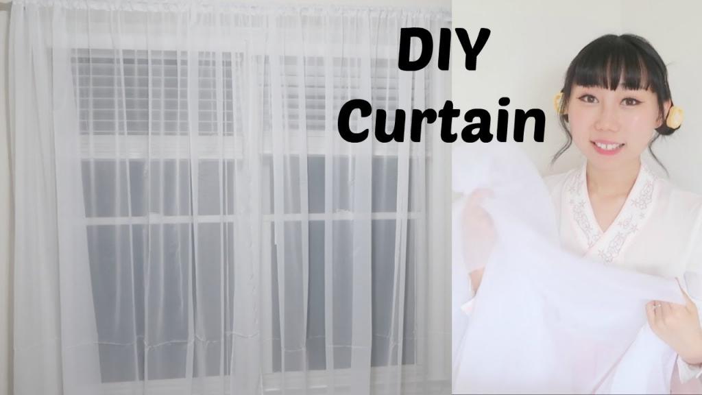 Home DIY: Making Simple Sheer Curtain | Easy Sewing - YouTube