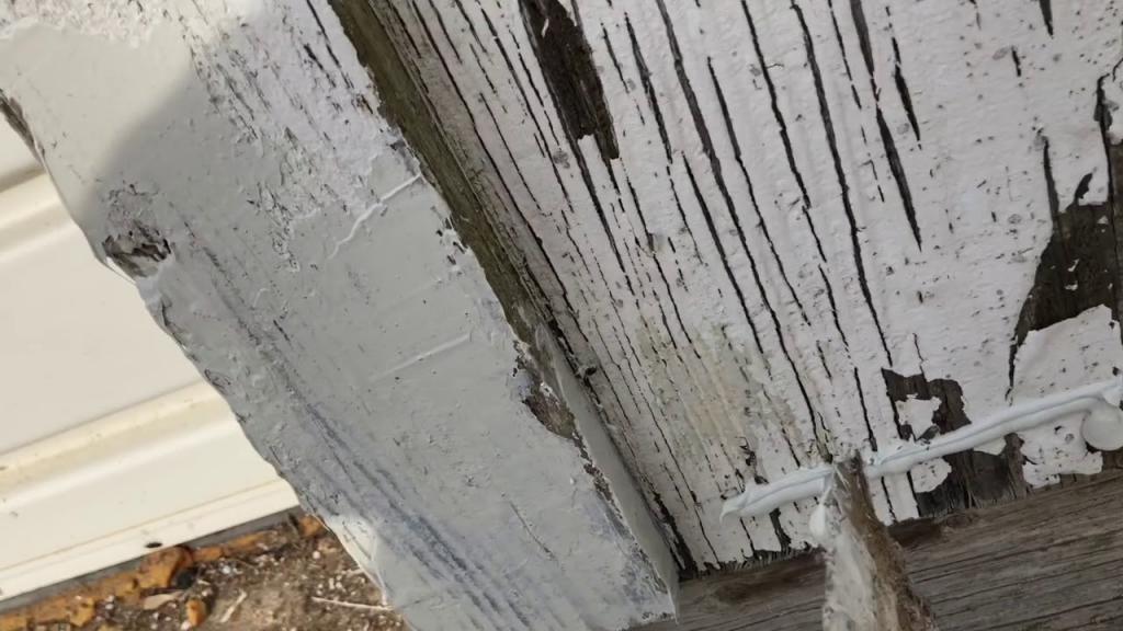 How to repair old rotting wood trim or siding - YouTube