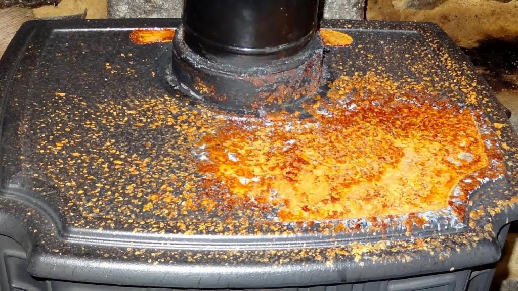 Removing Rust From A Cast Iron Wood Burning Stove & Polishing With Zebraline - YouTube