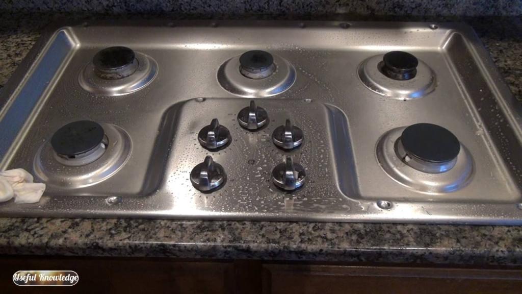 How to Clean Stainless Steel Stove Top with Vinegar | Useful Knowledge - YouTube