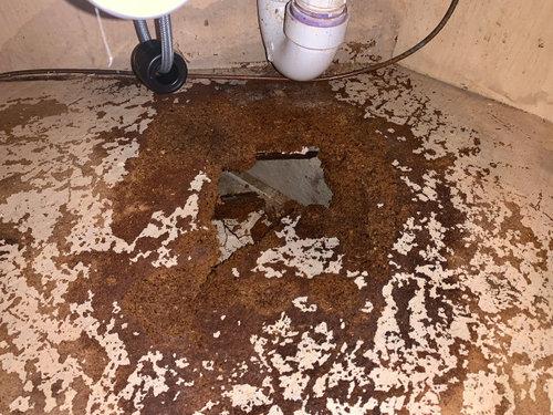Fixing a water damaged cabinet base underneath kitchen sink