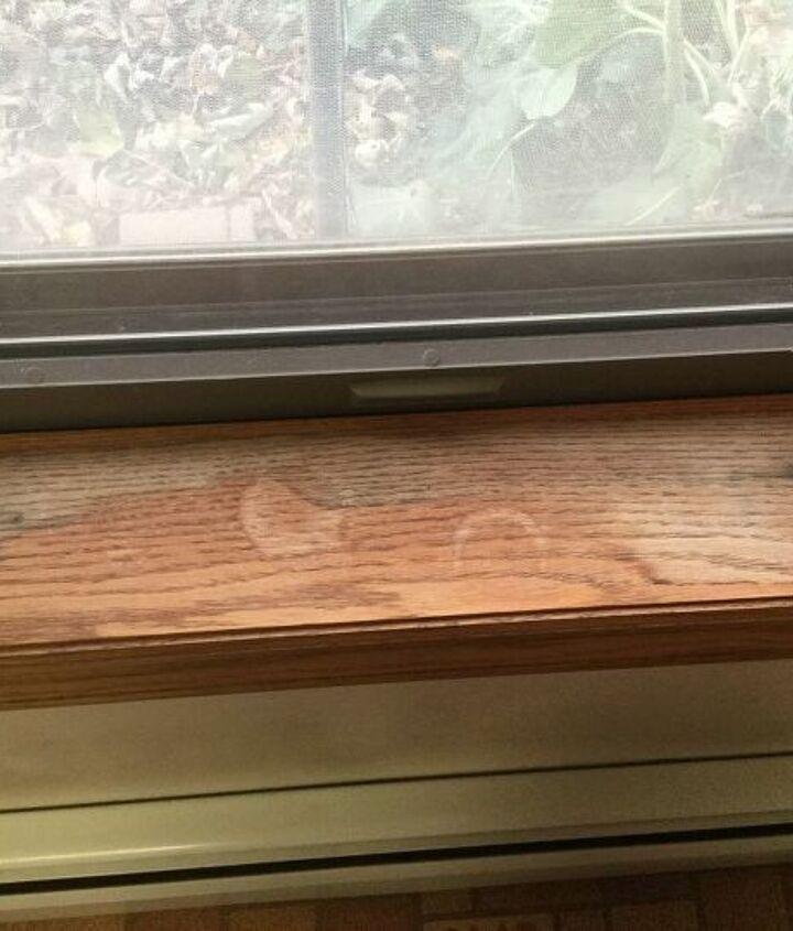 How can I repair water damage on this window sill? | Hometalk