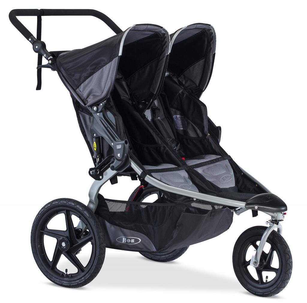 Amazon.com : BOB Revolution Flex Duallie 2.0 Jogging Stroller - Up to 100 Pounds - UPF 50+ Canopy - Adjustable Handlebar, Black : Baby