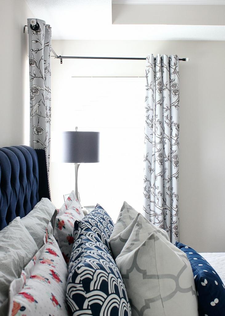How to Hang Curtains In a Corner Window - The Homes I Have Made