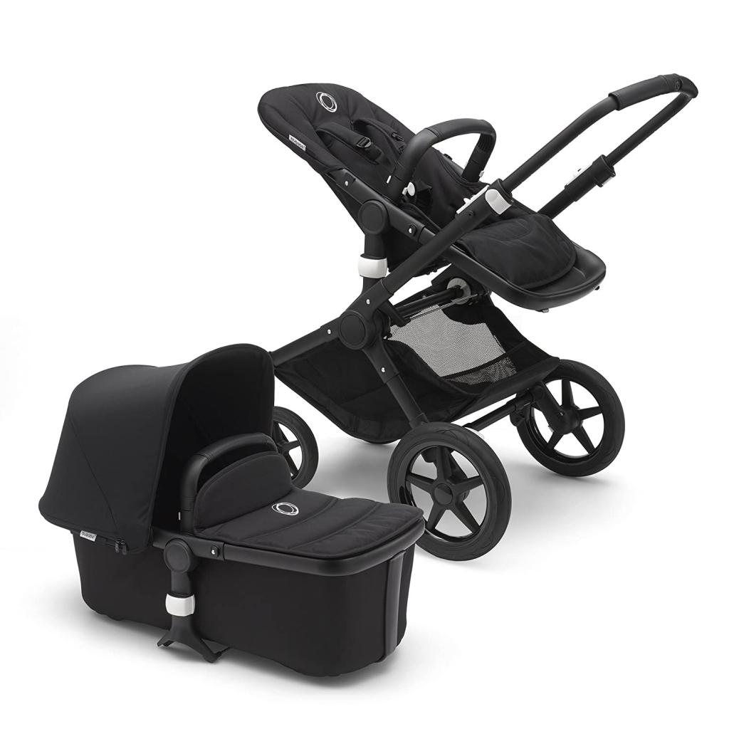 Amazon.com : Bugaboo Fox Complete Full-Size Stroller, Black - Fully-Loaded Foldable Stroller with Advanced Suspension and All-Terrain Wheels : Baby