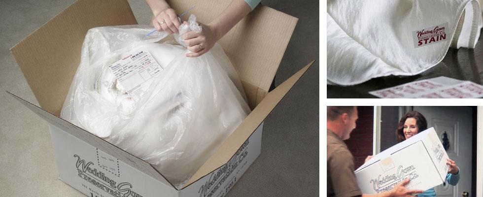 Packing your Wedding Gown and Sending it to us for Preservation