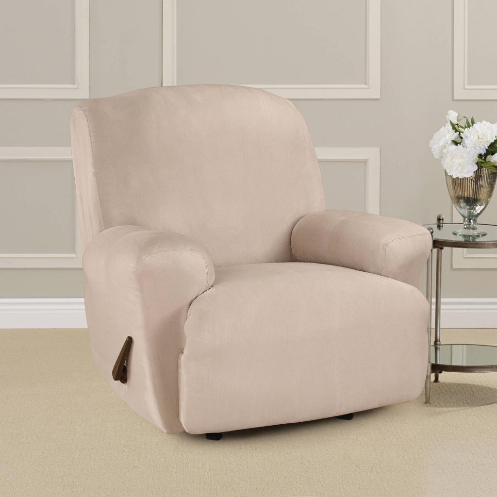 Sure Fit Ultimate Heavy Weight Stretch Suede Recliner Slipcover - Walmart.com