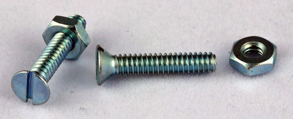 5/16-18 x 1-1/4 Slotted Flat Hd Stove Bolts w/ Hex Nuts Steel Zinc 100 Pack: Hardware Nut And Bolt Sets: Amazon.com: Industrial & Scientific