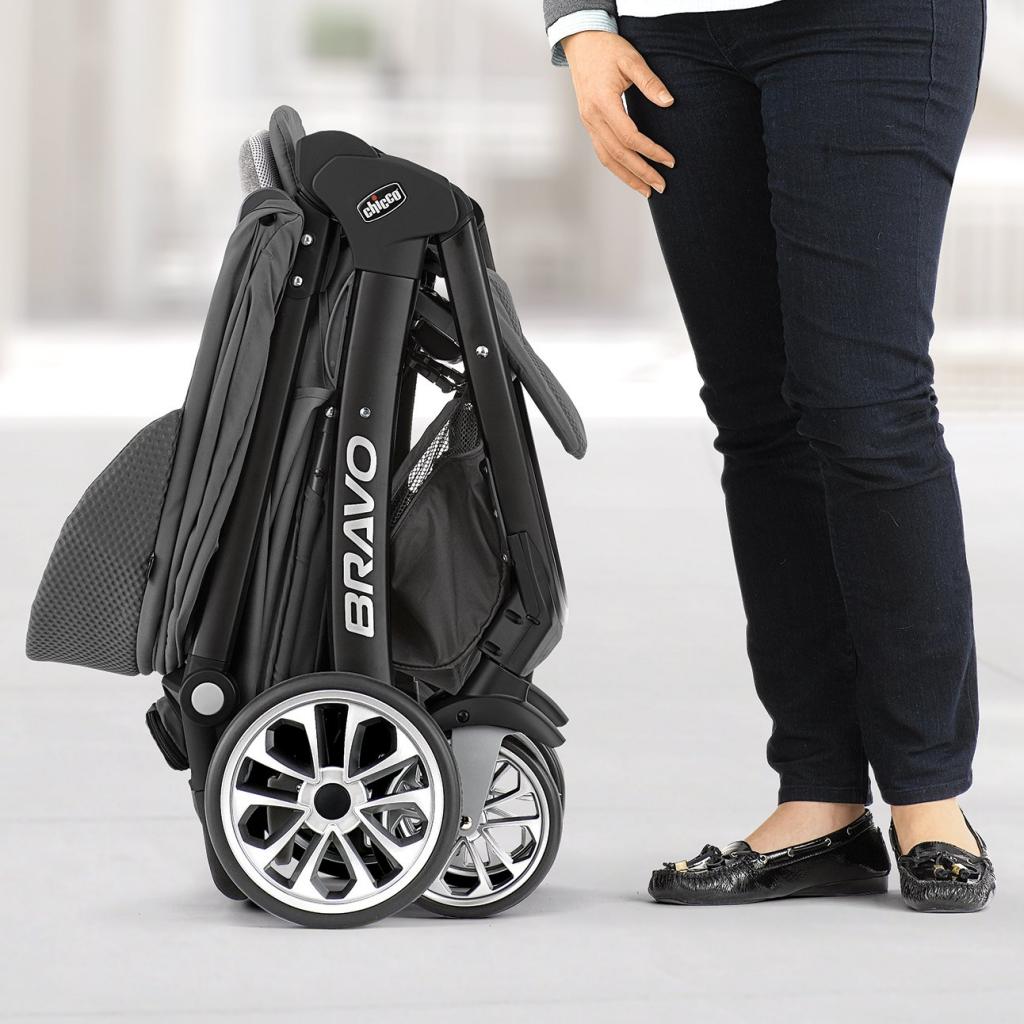 Chicco Bravo LE Quick-Fold Stroller, Coal : Amazon.sg: Baby Products