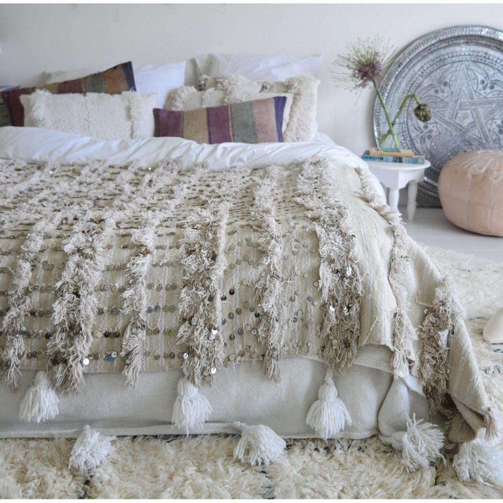 Moroccan Wedding Blanket | Handira | Moroccan wedding blanket, Moroccan blankets, Wedding blankets