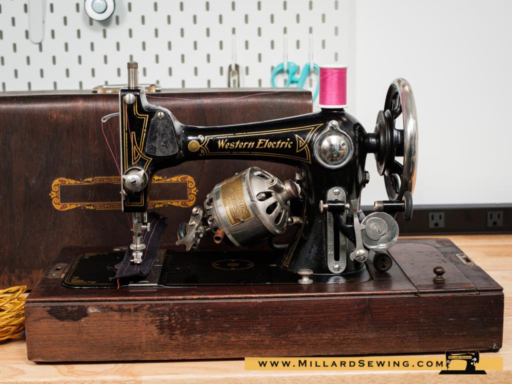 Western Electric Vibrating Shuttle Sewing Machine – Millard Sewing Center