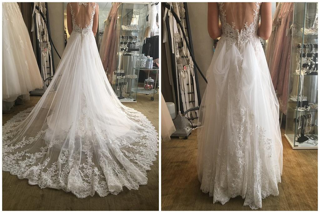 HOW TO BUSTLE A WEDDING DRESS! — Epiphany Boutique
