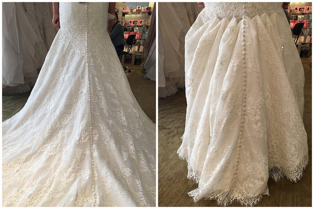 HOW TO BUSTLE A WEDDING DRESS! — Epiphany Boutique