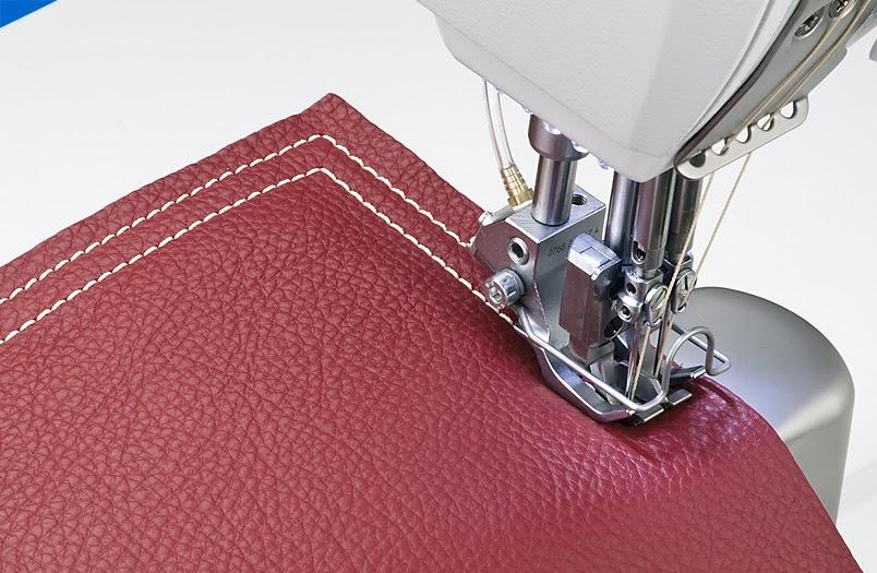 The World of Dürkopp Adler Parts: How to sew corners and angles with 2-needle machine in leather and upholstery
