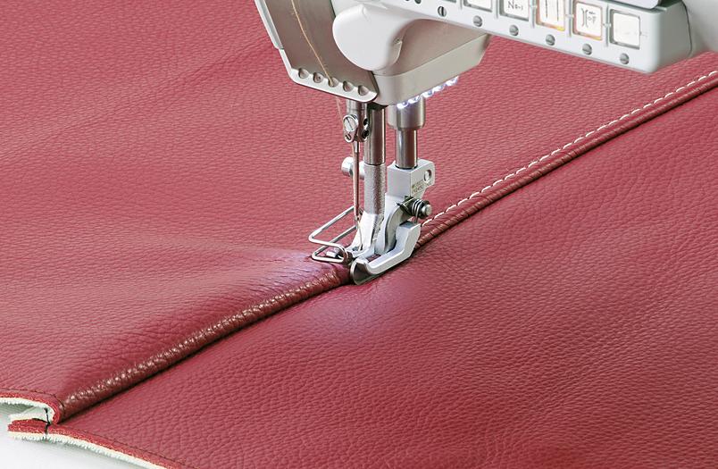 The World of Dürkopp Adler Parts: Best practice: How to sew felled seams in leather with special foot with integrated guide