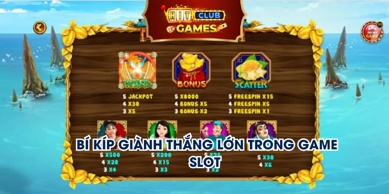 Bí kíp giành thắng lớn trong game slot 