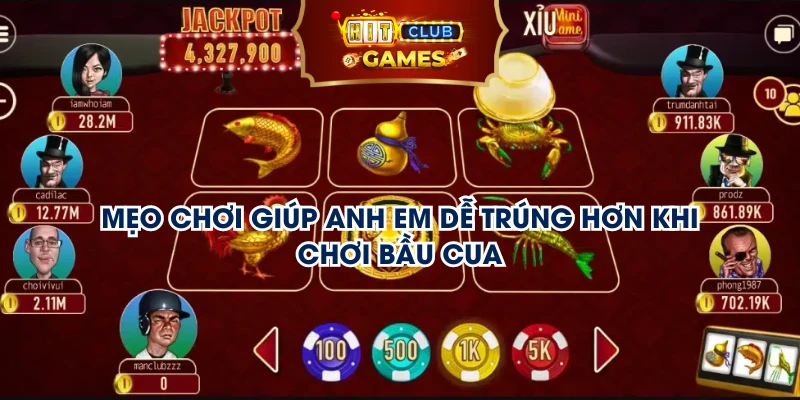 Mẹo chơi giúp anh em dễ trúng hơn khi chơi bầu cua