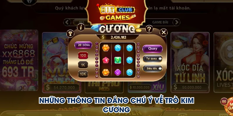 Những thông tin đáng chú ý về trò kim cương